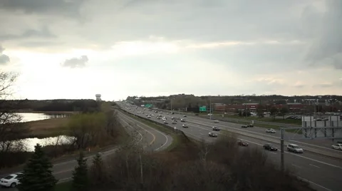 Traffic on Highway Stock Footage 46313979