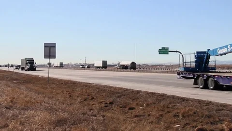 Traffic on highway Stock Footage 81111958