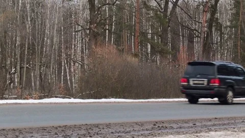 Traffic on the highway. Stock Footage 85363429