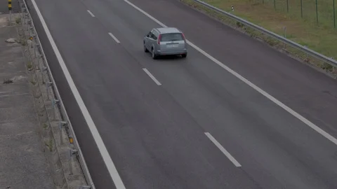 Traffic on the highway Stock Footage 92767567