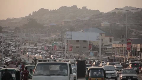 TRAFFIC ON THE HIGHWAY Video stock 140133740