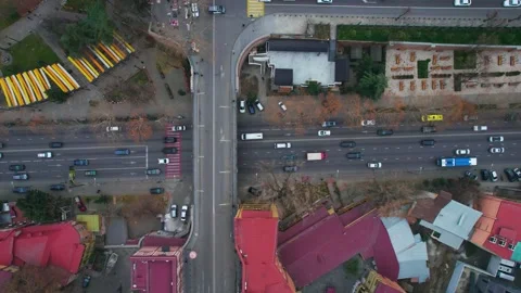 Traffic on the highway Stock Footage 182863736
