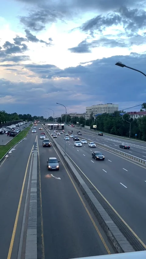 Traffic on the highway Stock Footage 198041755