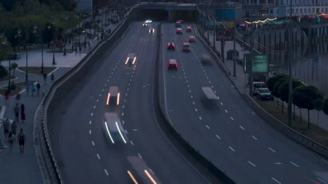 Traffic on the highway Stock Footage 198926995