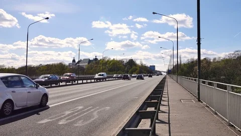 Traffic on highway freeway expressway Stock Footage 74391831