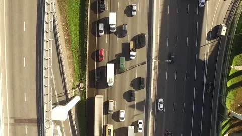 Traffic on the highway HD Stock Footage 83869810