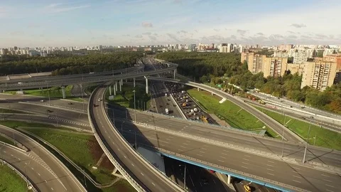 Traffic on the highway HD Stock Footage 83870137