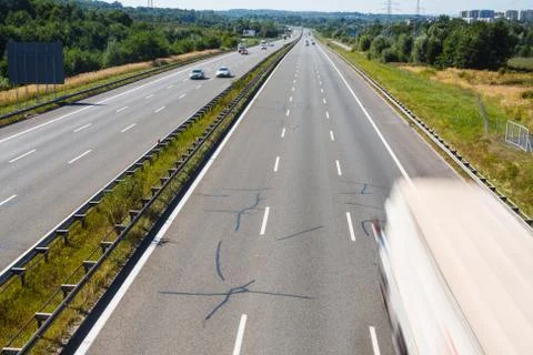 Traffic on a highway Fotos de archivo