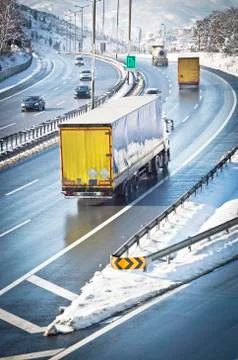 Traffic On Highway Stock Photos