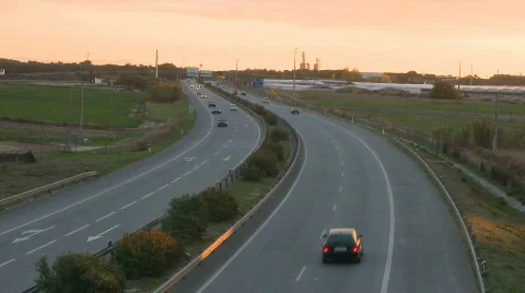Traffic highway time lapse 動画素材 283279