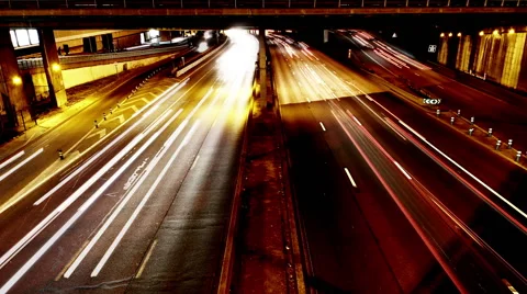 Traffic on Highway - Time lapse Stock Footage 42500989