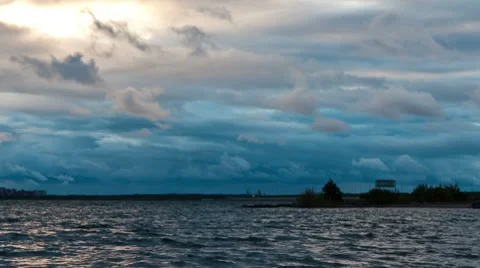 Traffic on the highway, timelapse Stock Footage 8687796