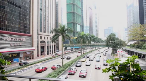 Traffic in Hong Kong 库存影片 48732836