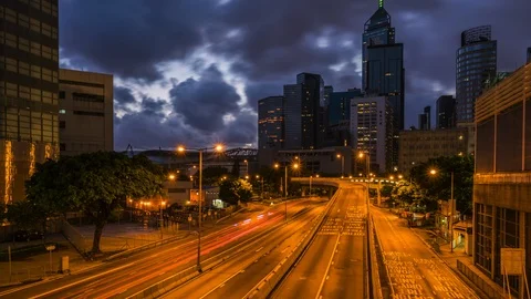 Traffic in Hong Kong. Stock Footage 89785358