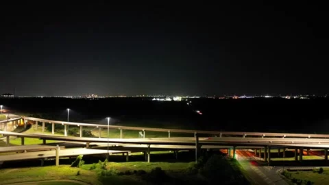Traffic hyperlapse at night. 4 Stock Footage 251189989