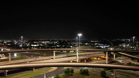 Traffic hyperlapse at night. Stock Footage 251189023