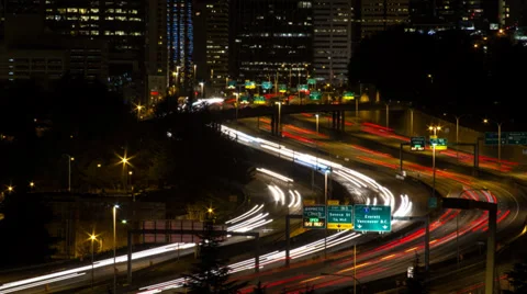 Traffic on I-5 Stock Footage 36595376