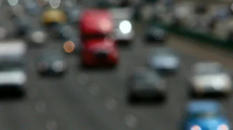 Traffic on I-80 in Berkeley, CA Stock Footage 447692