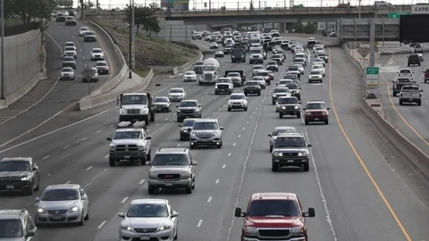 Traffic I25 Video stock 118424332