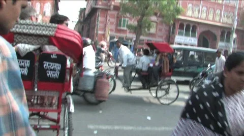 Traffic in India Stock Footage 343248