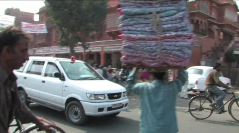 Traffic in India Stock-Footage 343250
