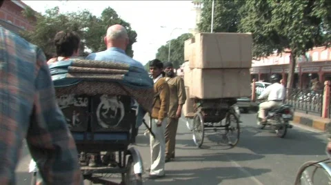 Traffic in India Stock Footage 343251
