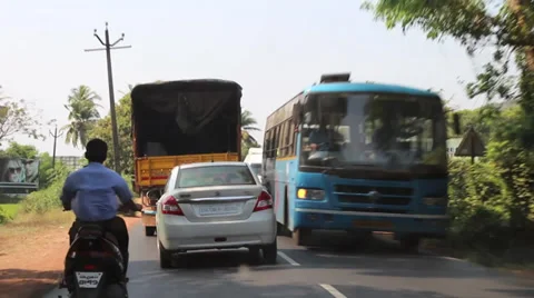 Traffic in india Stock Footage 37347647