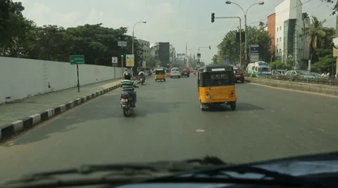 Traffic in India Stock Footage 38193536