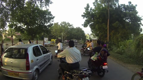 Traffic in India Stock Footage 38195382