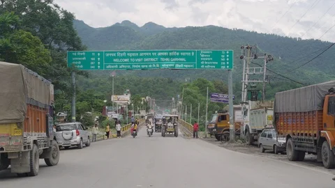 Traffic on Indian Roads. Stock Footage 119135297