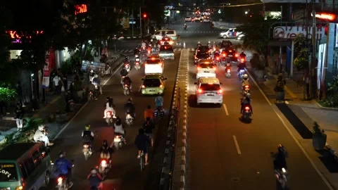 Traffic in Indonesia Stock Footage 290440960