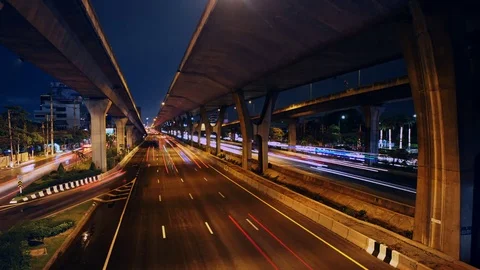 Traffic on the Inter-City Expressway Stock Footage 75450530