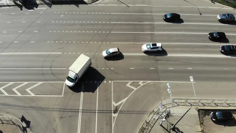 Traffic interchange in Krasnodar. Stock Footage 125345248