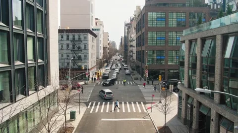 Traffic intersection on 10th avenue and W 19th street Stock-Footage 241377224