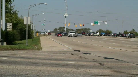 Traffic Intersection Stock Footage 861195
