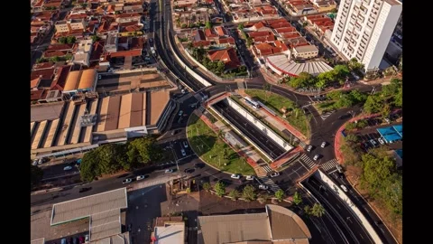 Traffic at the intersection of Meira Junior and Treze de Maio Avenues in Ri.. Stock Footage 298681728