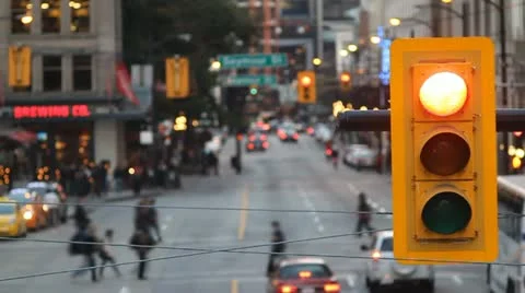 Traffic intersection timelapse Stock Footage 12309806