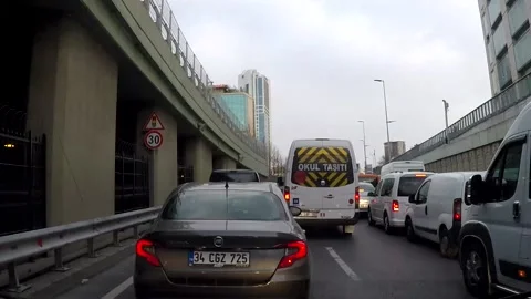 Traffic in Istanbul 8 Stock Footage 163368114