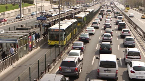 Traffic in Istanbul 스톡 동영상 36911871