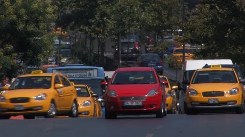 Traffic in Istanbul Stock Footage 93963235