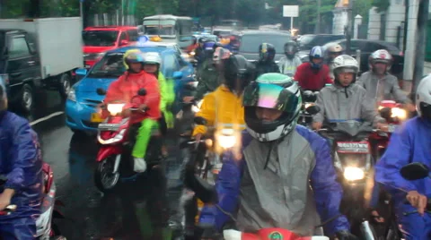 Traffic in Jakarta Stock Footage 41532183