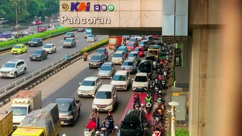 Traffic Jam 1 库存影片 334586157