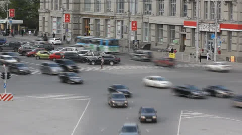 Traffic jam 6435 Stock Footage 26615633