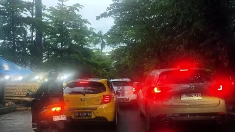 Traffic jam in the afternoon Stock Footage 272284306