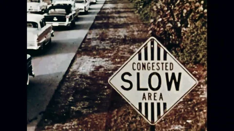 Traffic Jam On American Highway Stock Footage 106851423