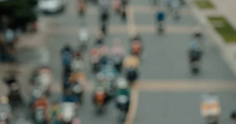 Traffic jam and rush hour in Vietnam Stock Footage 115048685