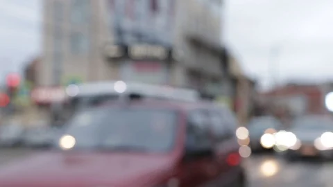 Traffic jam and rush hour. Traffic congestion. Urban infrastructure problem. Def Stock Footage 119249778