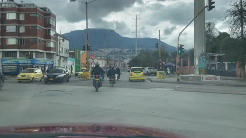 Traffic jam in bogota Stock Footage 239421333