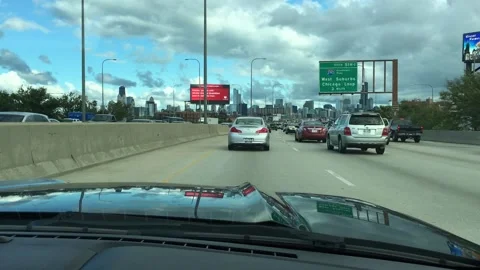 Traffic jam in Chicago Stock Footage 202186572