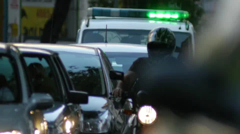 Traffic jam in the city -Dusk. Stock Footage 36629523